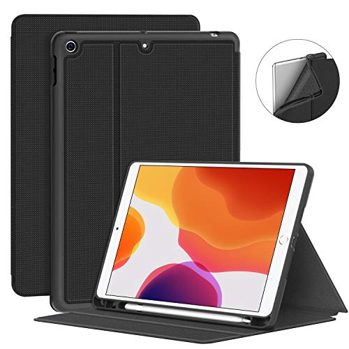 Supveco New iPad 10.2 Case 2019 with Pencil Holder - Premium Shockproof Case