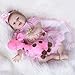 Reborn Bébé Poupées Nicery Reborn Bébé Poupée Douce Simulation Silicone Vinyle Magnétique Bouche Réaliste Jouet Fille Yeux Ouverts 55 Cm