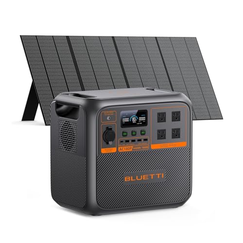 BLUETTI Solar Generator AC180P with 350W Solar Panel Included (Ship