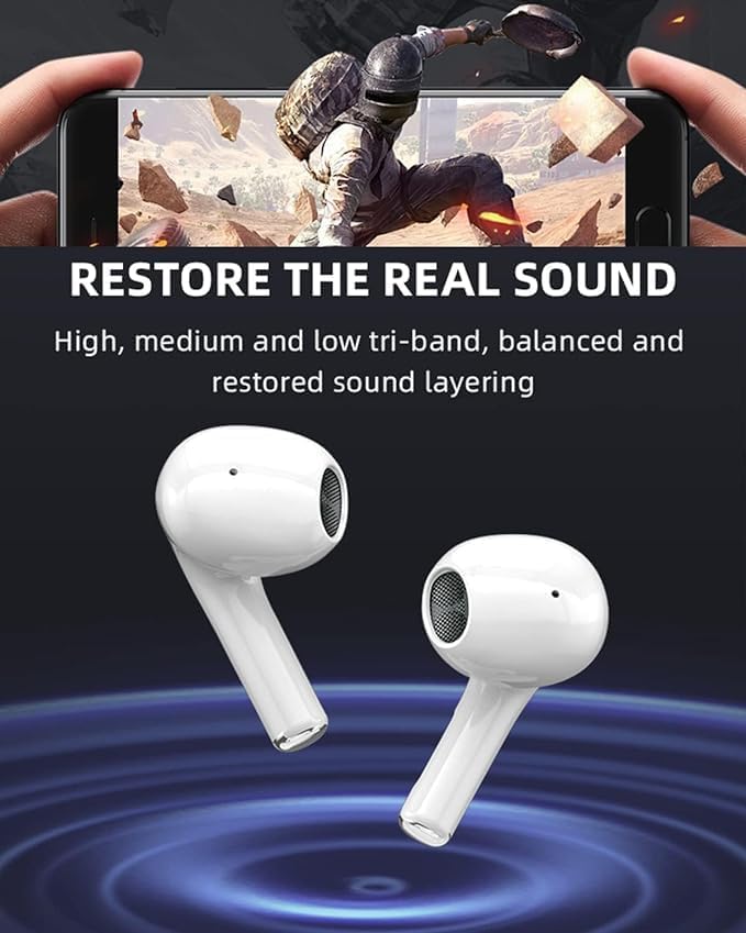 Image of iPhonee Headphones (3 Generation) H2 Chip | Wireless Earbuds, Spatial Audio, High-Fidelity Sound,USB-C Charging |USB-C Charging Case,Easy Use for iPhone,Apple Compatible