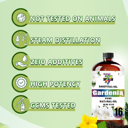 Image of Gardenia Essential Oil for Diffuser Massage, Gardenia Oil 8 fl oz