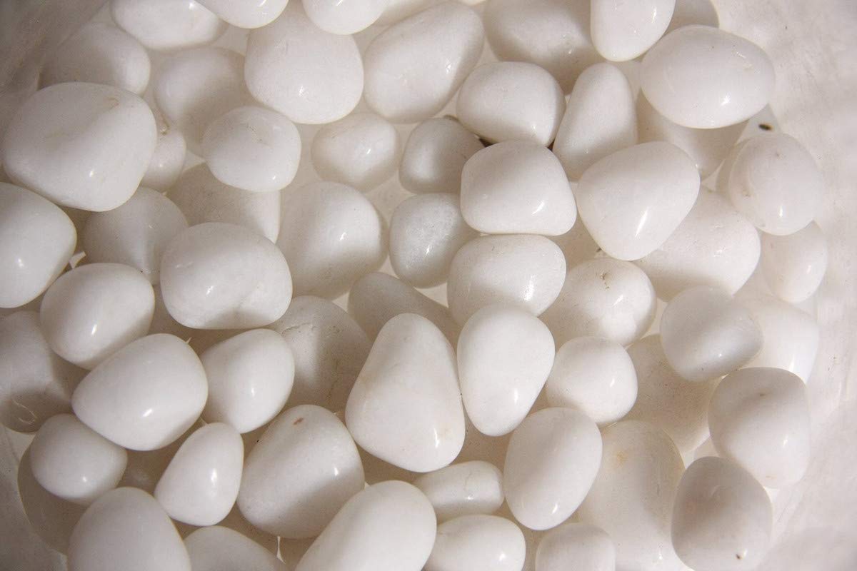 Bum Bum Bhole Polished White Pebbles Premium Stone Home Decorative Marbles - 1 Kg (B08XNY4M75) Amazon Price History, Amazon Price Tracker