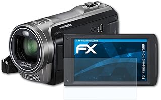 atFoliX Screen Protection Film compatible with Panasonic HC-V500 Screen Protector, ultra-clear FX Protective Film (3X)