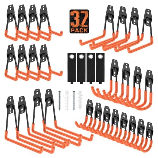Durable Garage Wall Mount Hooks Set