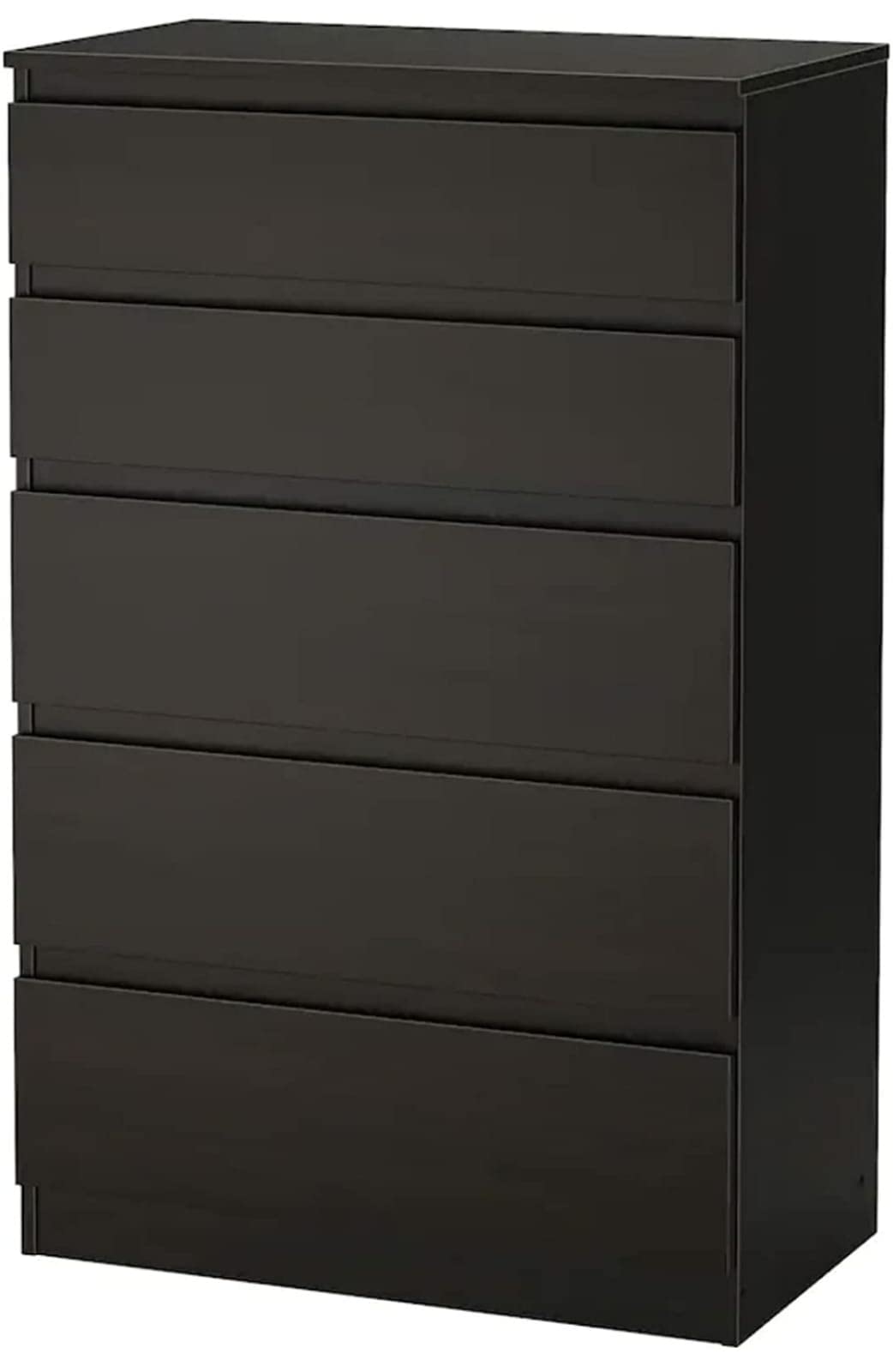 Hexagon Furnitures Engineered Wood Premium Chest Of Drawers For Multipurpose Used With Telescopic Channels/Dark Brown, Matte