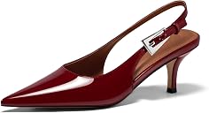 burgundy kitten heels for women Top3商品
