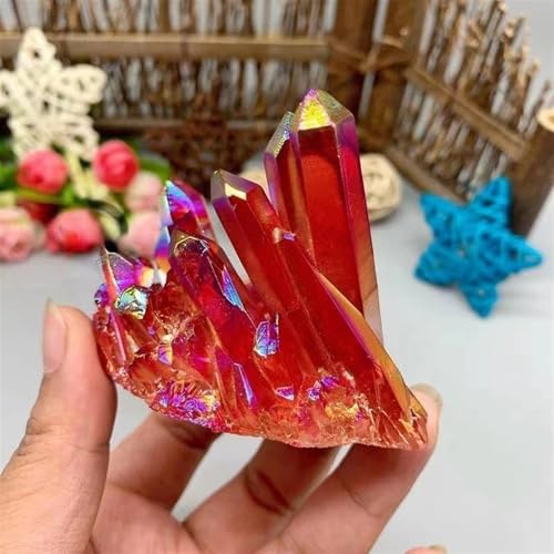 Quartz de collection Flame Precursor rouge naturel 180g