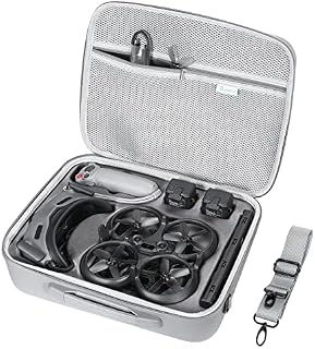 SKYREAT Avata Pro FPV Case, PU Leather Avata Pro Mini FPV Drone Case with Shoulder Strap for DJI Avata Pro-View Combo with DJI Goggles 2 and Other Accessories