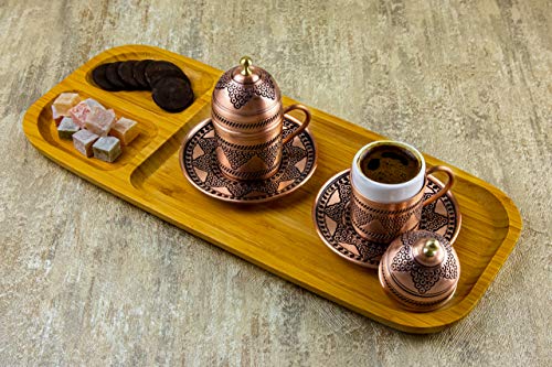 Kupfer Kaffeetassen Set für 2 Person -Espressotassen- Kaffeeset-Mokkatassen - Spezielle türkische Kaffe/Mokka tassen… – Bild 5