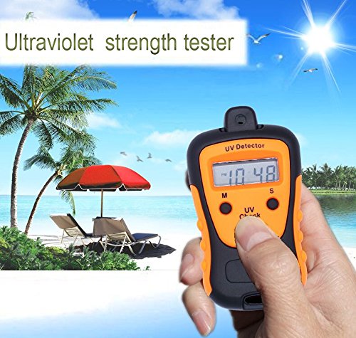 UV Intensity Meter,TOPCHANCES Portable High Precision Handheld UV Strength Tester UVC Measure Photometer UCB Detector with LCD Digtal Display - Thumbnail 6