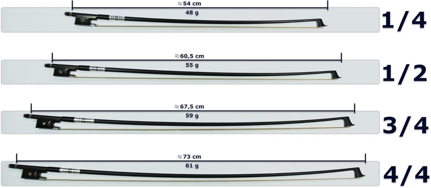 Soundman ECB-121 Archet en carbone pour violon 1/2 archet en carbone