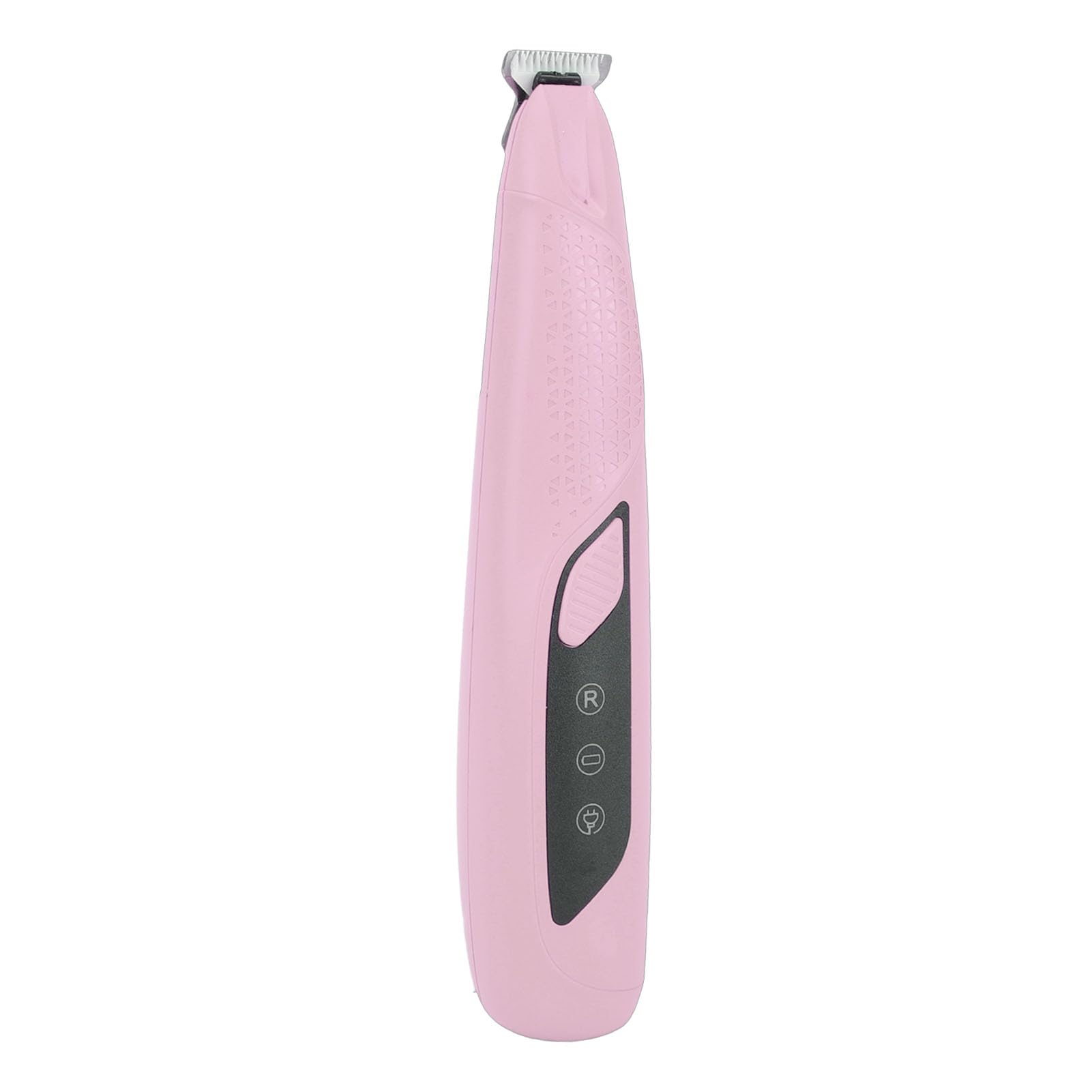 Diydeg Dog Paws Trimmer, Efficient Plastic Pet Hair Trimmer for Paws, Eyes, Ears and Face, Rechargeable Lightweight Electric Precision Trimmers with LED Light for Cats and Dogs (Pink)