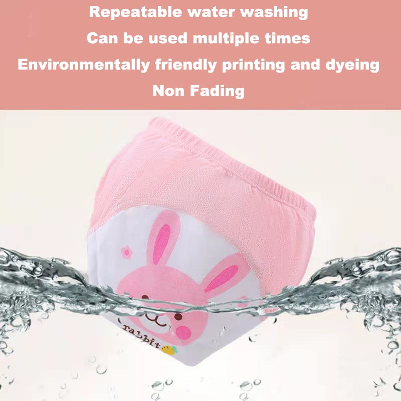 Image of 5 Packs Baby Toddler Thick Absorbent Potty Training Pants Underwear Toddler Training Underwear for Boy and Girls Strong Absorbent Cotton Training Pants