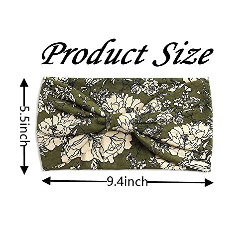 S&N Remille Wide Boho Headbands For Women And Girls, Elastic Turban Head Wrap Non-Slip Hair Bands For Sport Yoga And Running Headband 3 Pack #TOP2