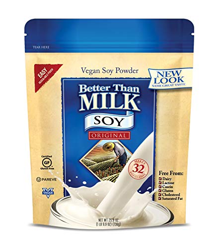 Better Than Milk Vegan Soy Milk Powder, Original Flavor, 25.9 oz. Pouches, 6-Pack (07851)