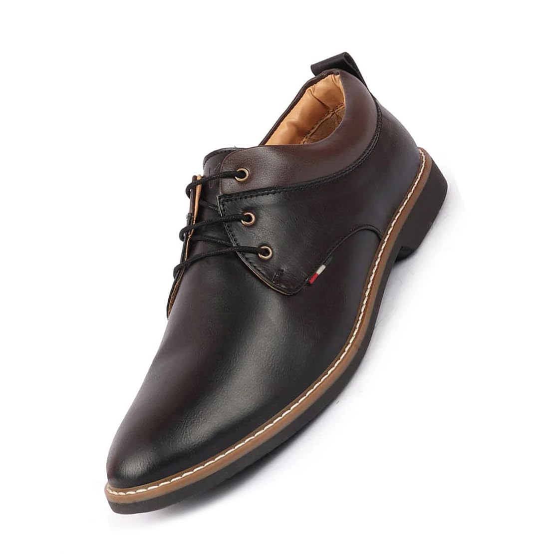 FAUSTO Men's Black Formal Oxford Shoes - Image 1