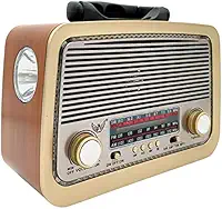 Rádio Vintage Am Fm Sw Usb Pen Drive Aux P2 Bluetooth
