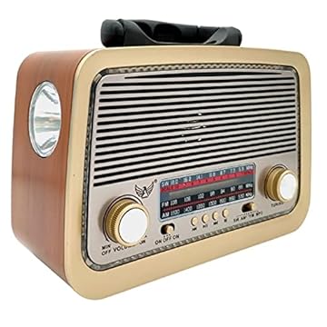 Rádio Vintage Am Fm Sw Usb Pen Drive Aux P2 Bluetooth