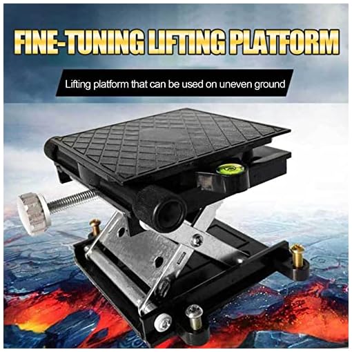 Manual Jack Lift, Portable Lab Jack Scissor Stand Platform, Aluminum