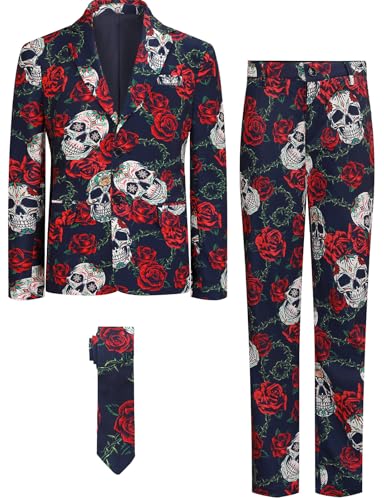 A&J DESIGN Boys Day of the Dead Suit Kids Skull Blazer 6 Years