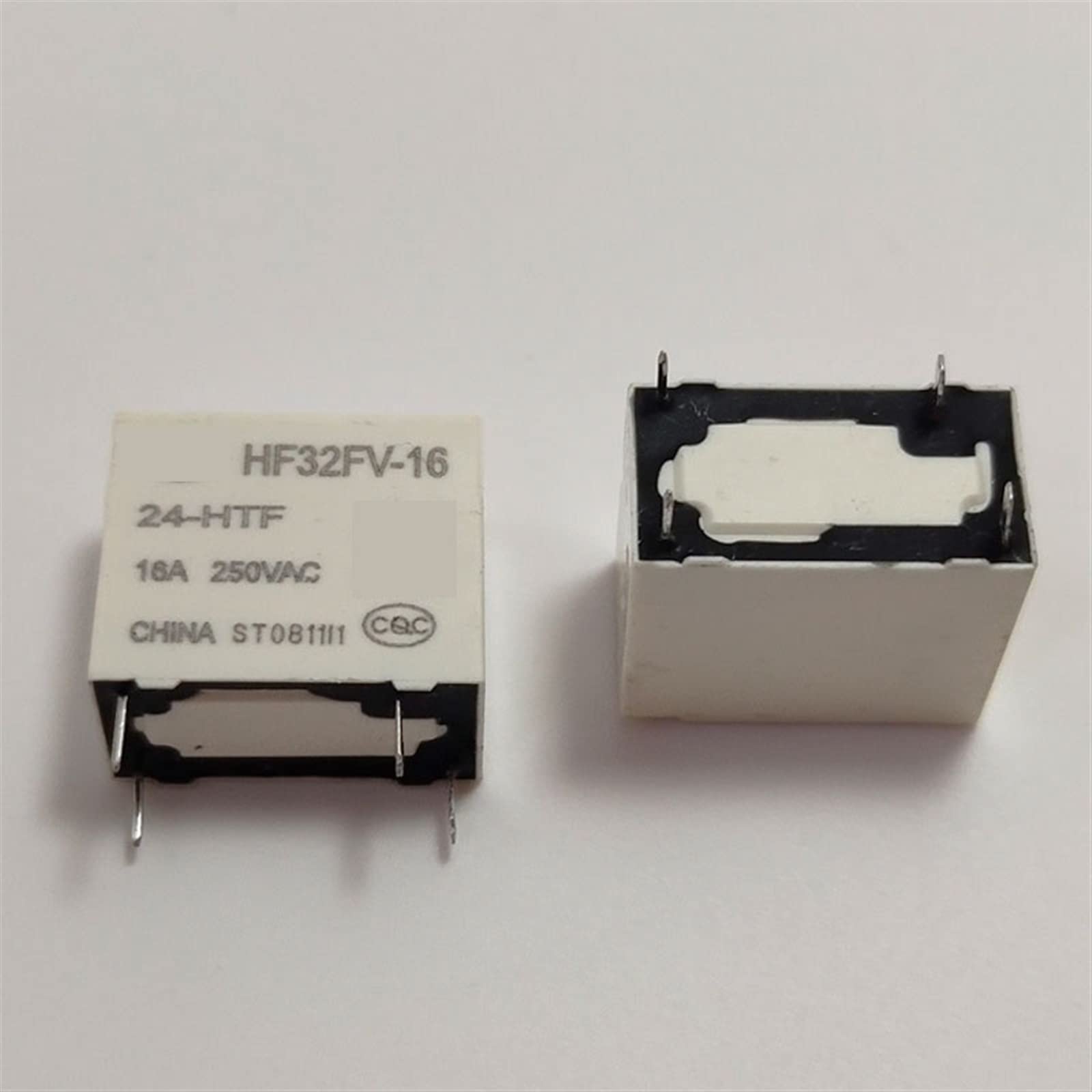 GJZIFGFWQ 10Pcs Relay HF32FV-16 12-HTF 24-HTF HF32FV-16-12-HTF HF32FV-16-24-HTF HF32FV 16 12 HTF 4PIN 12V 24V(HF32FV-16-24-HTF)
