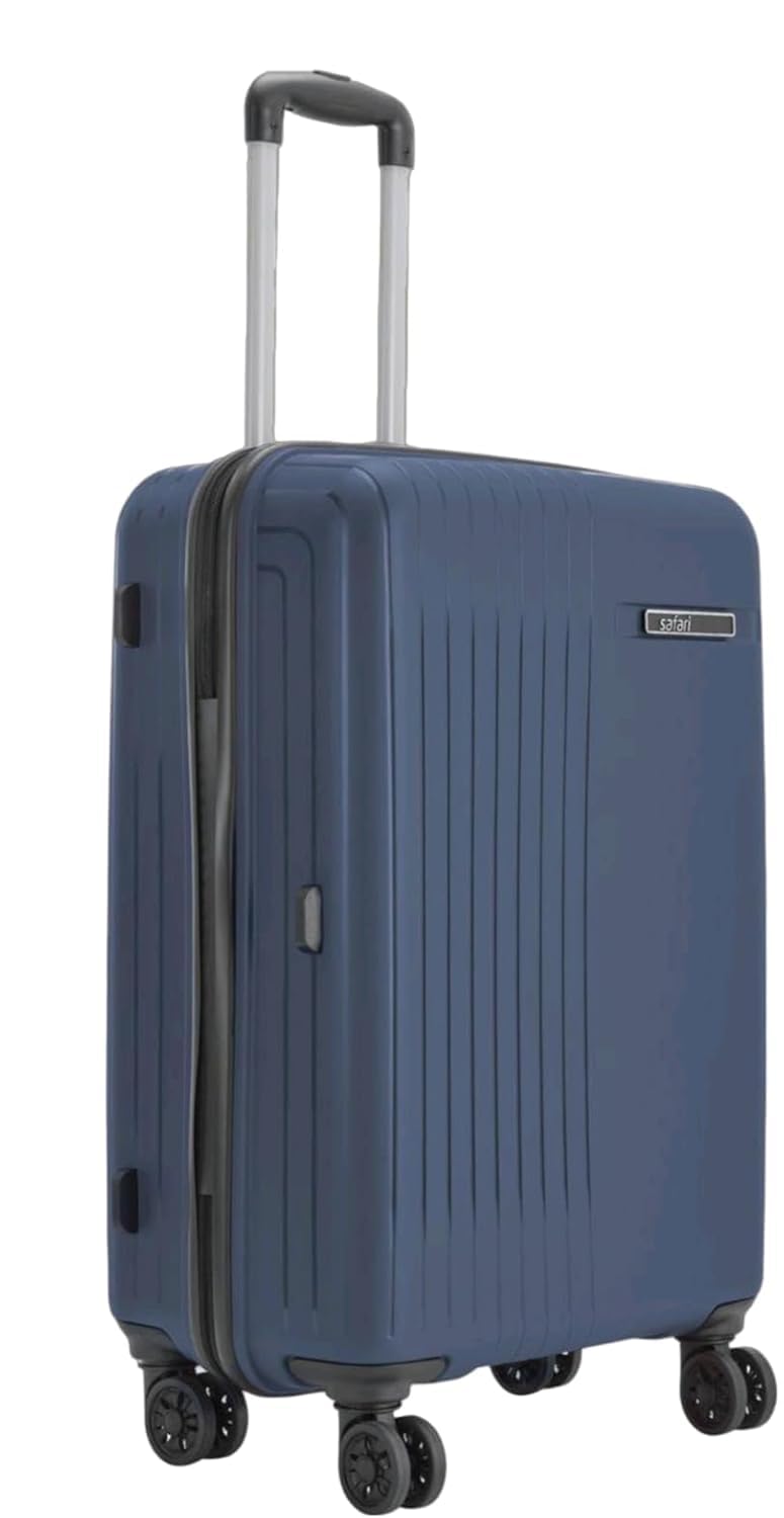 safari 55 cm Polypropylene Hard-Sided Cabin Luggage | Dual Wheels | Fixed Combination Lock | 5 Years Warranty | 360° Mobility | Lightweight Carry-On (Lancer 55CM Blue)-picture-27