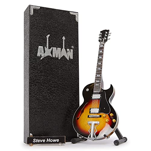 Steve Howe Réplique de guitare miniature – Cadeaux musicaux – Fait à la main – Échelle 1/4 – Comprend une boîte de… - Les Beatles, Paul McCartney, John Lennon, RIngo Starr, George Harrison Steve Howe Réplique de guitare miniature – Cadeaux musicaux – Fait à la main – Échelle 1/4 – Comprend une boîte de…