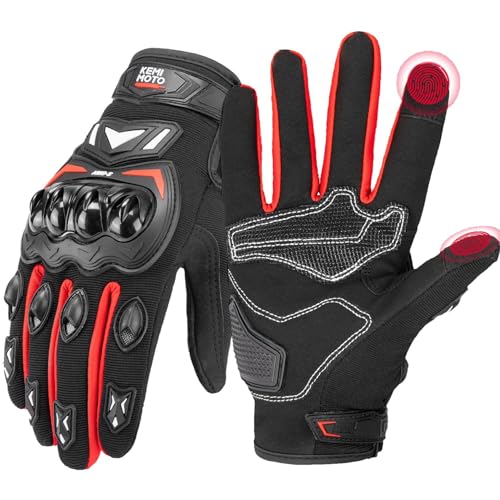 Image of KEMIMOTO Motorcycle Gloves,Tactical Gloves for Men, Hard Shield Touchscreen Cycling Gloves for Outdoor Sports On-Road Off-Road Mountain Motorcycle Motorcross Motorbike Dirt Bike Bicycle Racing ATV UTV