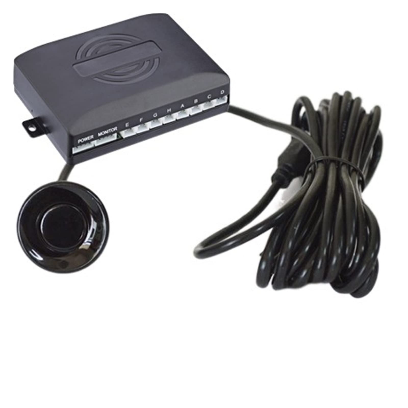 Zestaw Czujników Parkowania Samochodu LED Z 8 Czujnikami Podświetlany Wyświetlacz System Detektora Radaru Cofania 12V(Black)