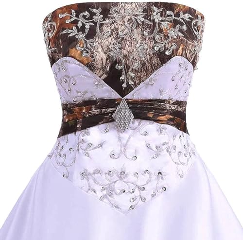 Woman’s Strapless Wedding Dresses Satin Embroidery Beaded Bride Dresses 20214