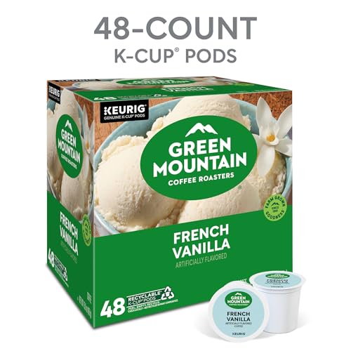 Image of Green Mountain Coffee Roasters French Vanilla Coffee, Keurig Single-Serve K-Cup Pods, Light Roast, 48 Count