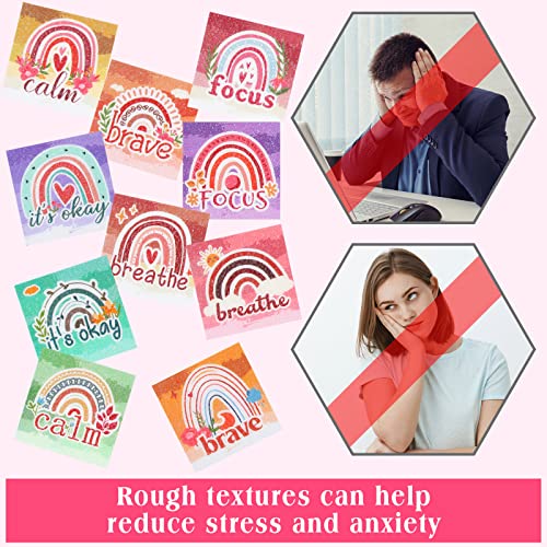 Image of Sensory Stickers for Anxiety Relief Stress Relief Textured Stickers for Phone, Water Bottle, Office, School, Office,Office,Office,Office (50 Pcs) (Bohem