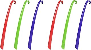 6Pcs Plastic Shoe Horn Long Handled Shoehorn Portable Shoe Horn Lifter Shoe Horn for Women Men