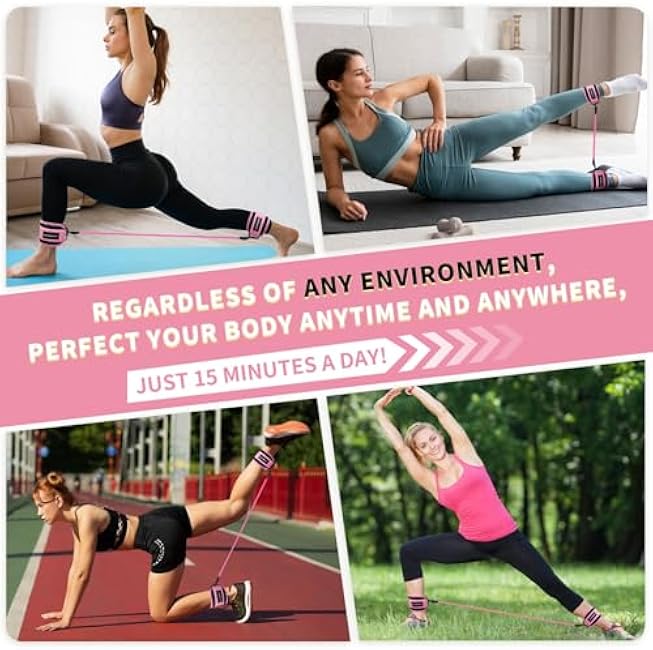Ankle Resistance Bands,Ankle Weights,Glute & Lower Body Exercises Equipment,Pilates Equipment for Ankle,Workout Sets for Women,Resistance Bands for Working Out,Exercise Bands for Butt Lift