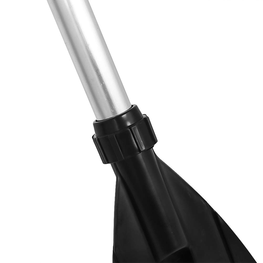 Wakects Remo para Kayak, Juego de 2 Piezas, Aleación de Aluminio, 4 Secciones, Unisex Adulto, Negro, 126 cm