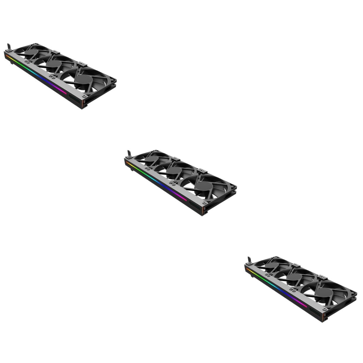 DOITOOL 3 Piezas Enfriador De Tarjetas Graficas Ventilador Gráfico Ventilador De Caja Enfriador Gráfico Extractor De Aire Ventiladores De La Caja De La Computadora Black Abdominales