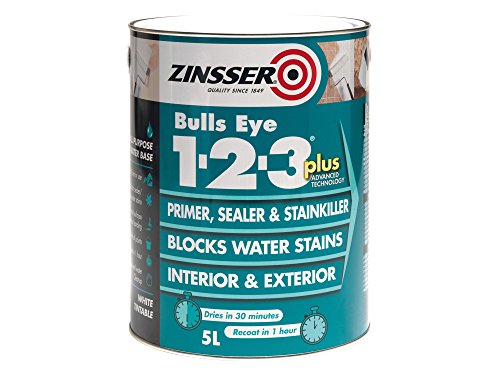 Zinsser ZINBE123P1L 1 Litre 123 Bulls Eye Plus Primer/Sealer Paint