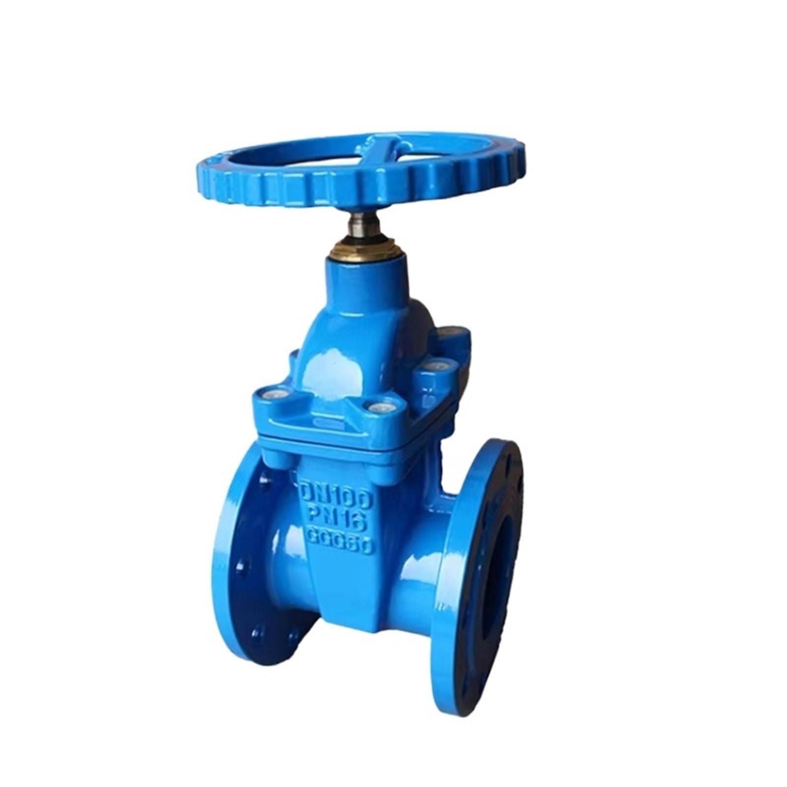 Válvula de compuerta de fundición Din 3352 de 10 pulgadas de potencia manual for agua