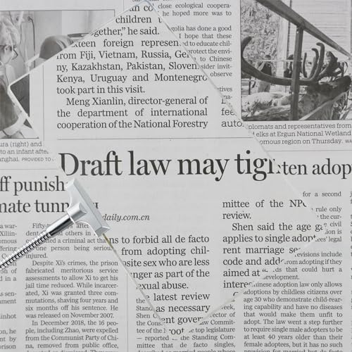Image of 4X Magnifying Glass with Stand, 10 inchx6 inch Flexible Gooseneck Magnifying Glass, Large Page Magnifier for Reading Small Prints, Low Vision & Seniors(Sliver)