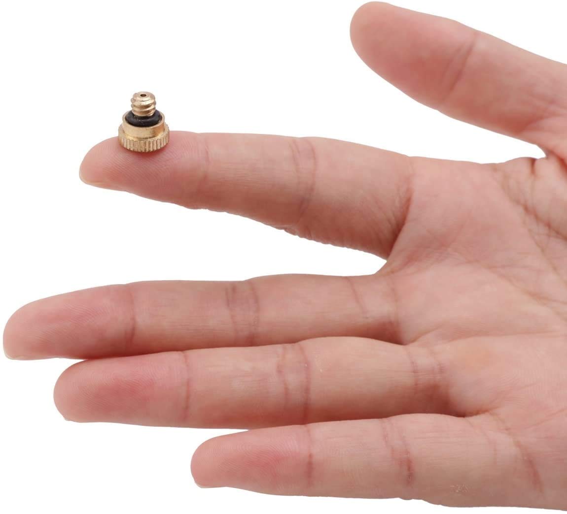 Regulowana dysza mgiełkowa z mosiądzu, rozpylająca, dysze mgiełkowe z mosiądzu do zewnętrznego systemu chłodzenia, otwór 0,15-1 mm, 10/24 UNC, 40/80/120 szt. (40 szt., 1 mm)