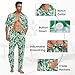 Hawaiian Pajama Sets for Men 2PCS Short Sleeve Pajamas Sets Button Down Loungewear Set Soft Sleepwear Pjs Sets