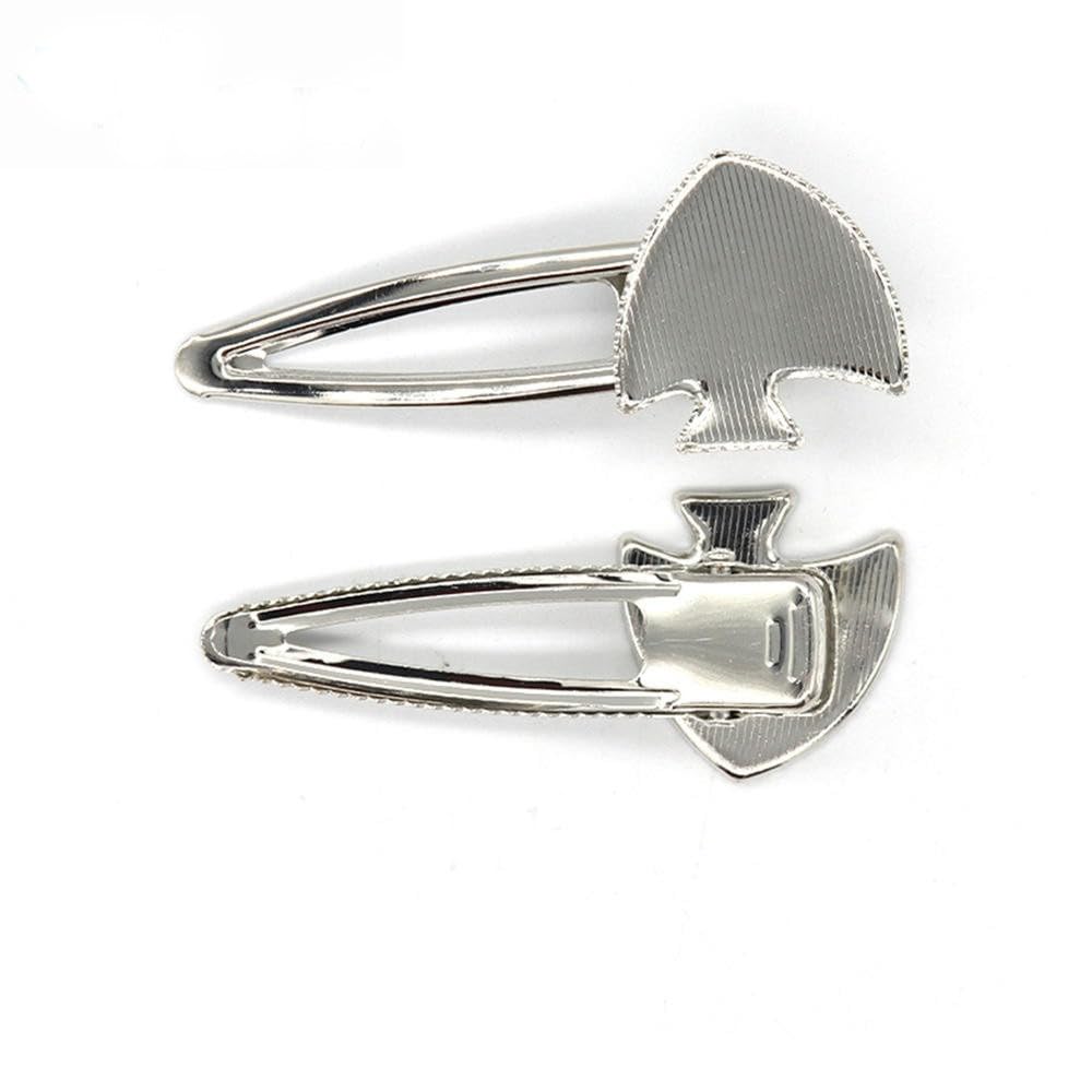 THAYLA 72 x 30 mm 50 szt. ryby metalowe spinki do włosów taca spinki do włosów taca spinki do włosów szpilki do włosów z pustą tacą okrągła ramka ustawienia tace na spinkę do włosów