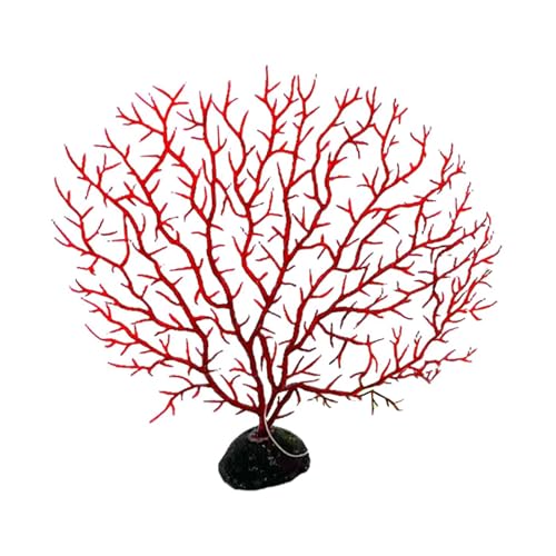 Lily Brown Artificial Coral Branch Faux Coral Aquariums Ornament Fish Tanks Landscape Sea Fan Coral Decorations Artificial Coral Branch
