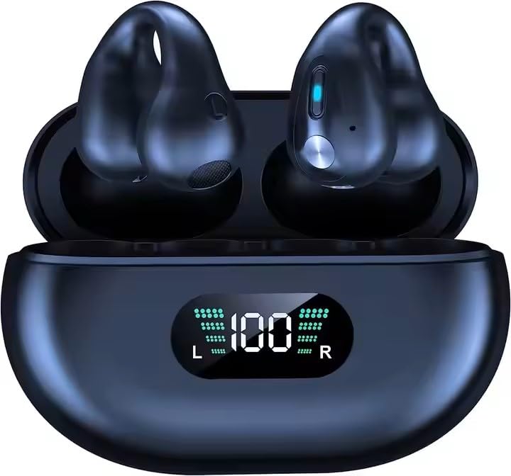 Qponic Openswim Pro Bone Conduction Sports Headphones,Ip68 Waterproof Open Ear Wireless Earphones with Bluetooth 5.4, 32Gb of Mp3 Storage, Noise Canceling Mics, 9H Playtime for Running, Swimming-Grey-image-38
