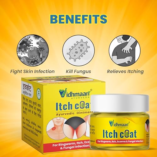 Image of Ayurveda Itch Coat Ayurvedic Ointment for Itch and Fungal Infection, 100% Natural cream