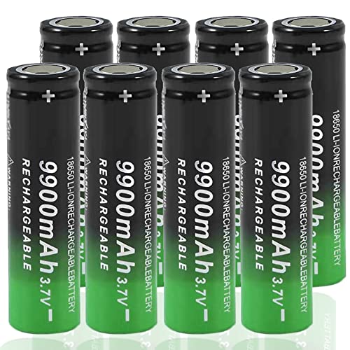 CBJJ 3.7V 9900mAh Rechargeable Lithium ion Battery-18X65mm. (U.S. Shipping) (8 Pack)