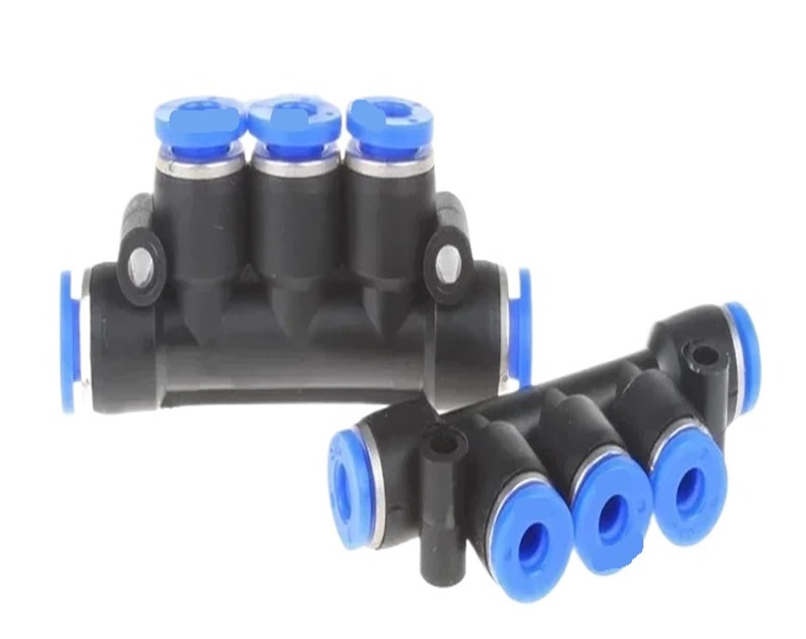 Conector rápido neumático de 5 vías serie PK, accesorio de empuje for tubo de aire y agua de 4mm-12mm, adaptador de plástico, 50/100/500 Uds.(PK-4,100 Pcs)