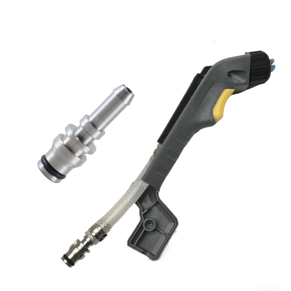 Raccord de tuyau en acier inoxydable, buse de tuyau 4.443-019.0 compatible avec les nettoyeurs de tapis et tissus d'ameublement 8/1 10/1 100 200 300 400 44430190, lot de 2