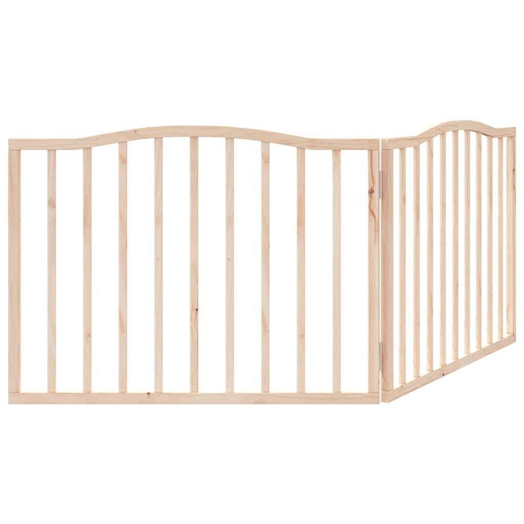 Brokky Cancello per Cani Pieghevole 2 Pannelli 160 cm Legno di Pioppo-Cancelletto per Bambini, Barriera per Cani e Neonati, Recinzione Scale, Cancellino