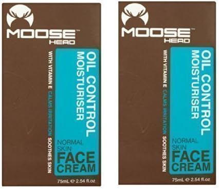 Moosehead Moose Head OIL CONTROL MOISTURISER (2 pack) 75ml each